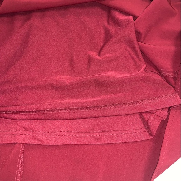 Lulus Dress Size Small Wine Red Long‎ Sleeve Oversized Flowy Flared Bell Sleeve - Picture 8 of 11